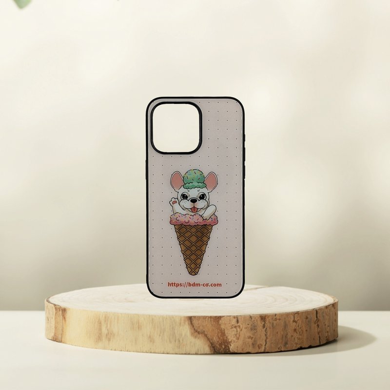 Ice Cream French Dou iPhone Case | Customizable - เคส/ซองมือถือ - พลาสติก 