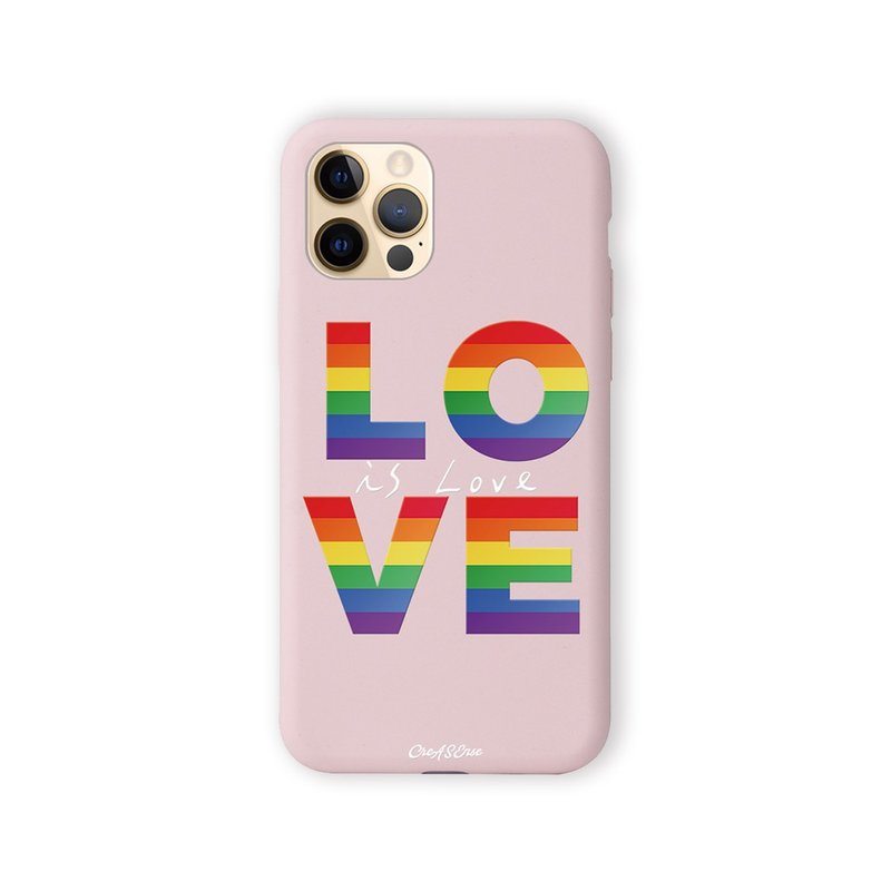 LOVE IS LOVE  平權彩虹系列  支援各品牌 - 手機殼/手機套 - 矽膠 多色