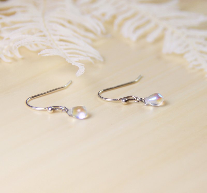  Classic Series Swarovski White Opal Handmade 925 sterling silver earrings | - Earrings & Clip-ons - Other Metals Multicolor