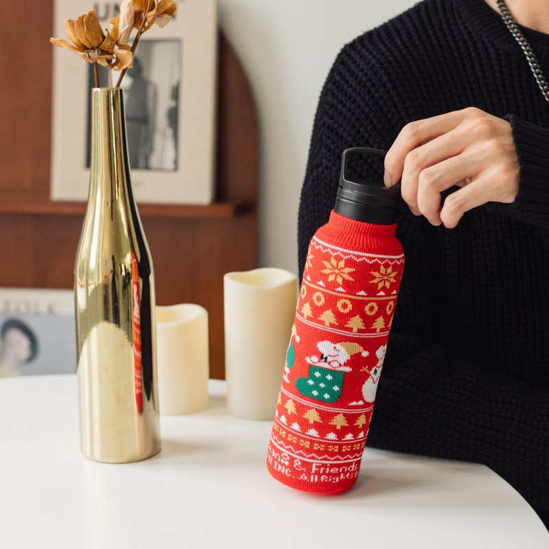 Cosi exclusively authorizes cama Beano & Friends water bottle protective cover for Christmas - Beverage Holders & Bags - Cotton & Hemp 