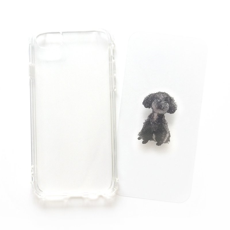 黑貴賓 - 手機殼 | TPU Phone case 防摔 空壓殼 | 可加字設計 - 手機殼/手機套 - 橡膠 透明