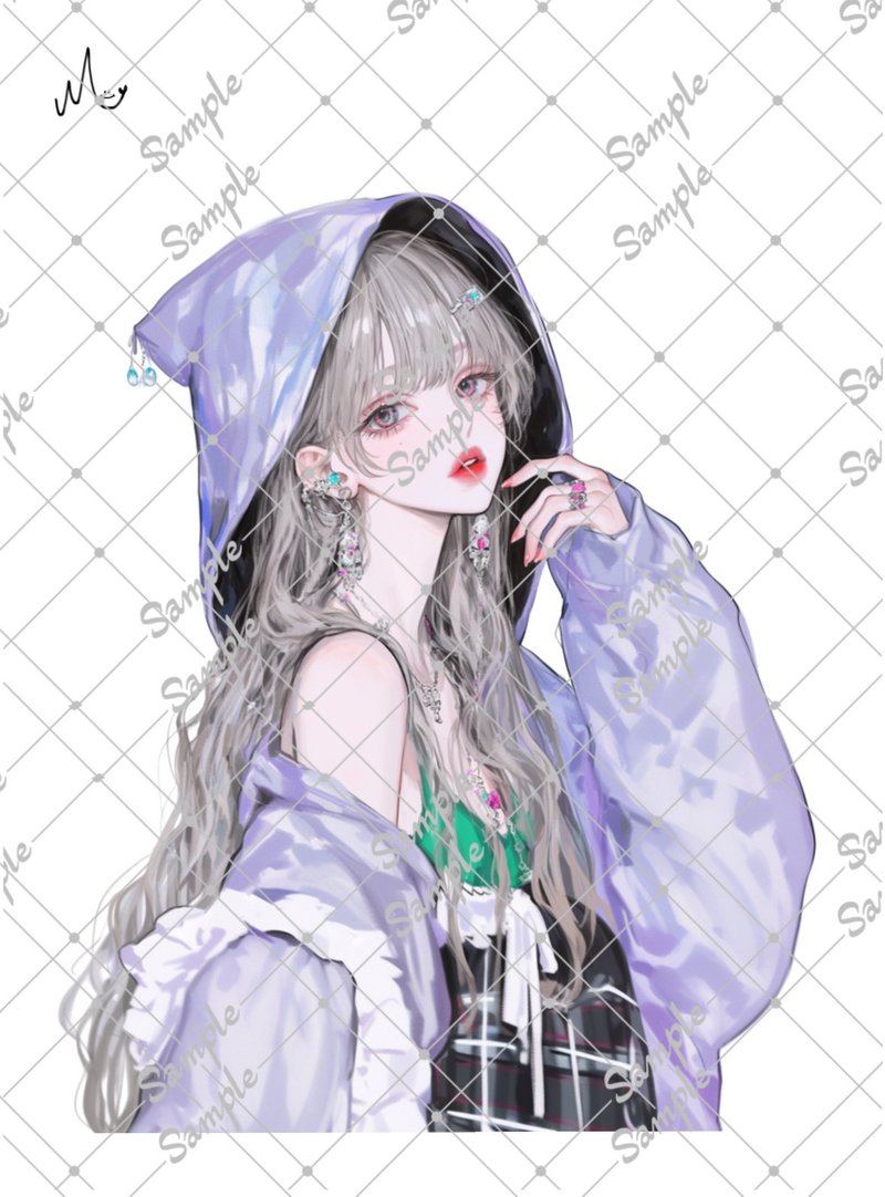 オリジナル人物ステッカー - 貼紙 - 紙 
