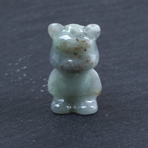 パープルジェイド　くま　置物 パープルジェイド くま 置物