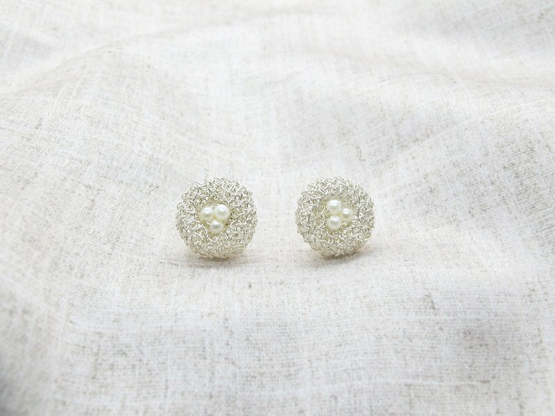 Small round earrings - Earrings & Clip-ons - Copper & Brass Silver