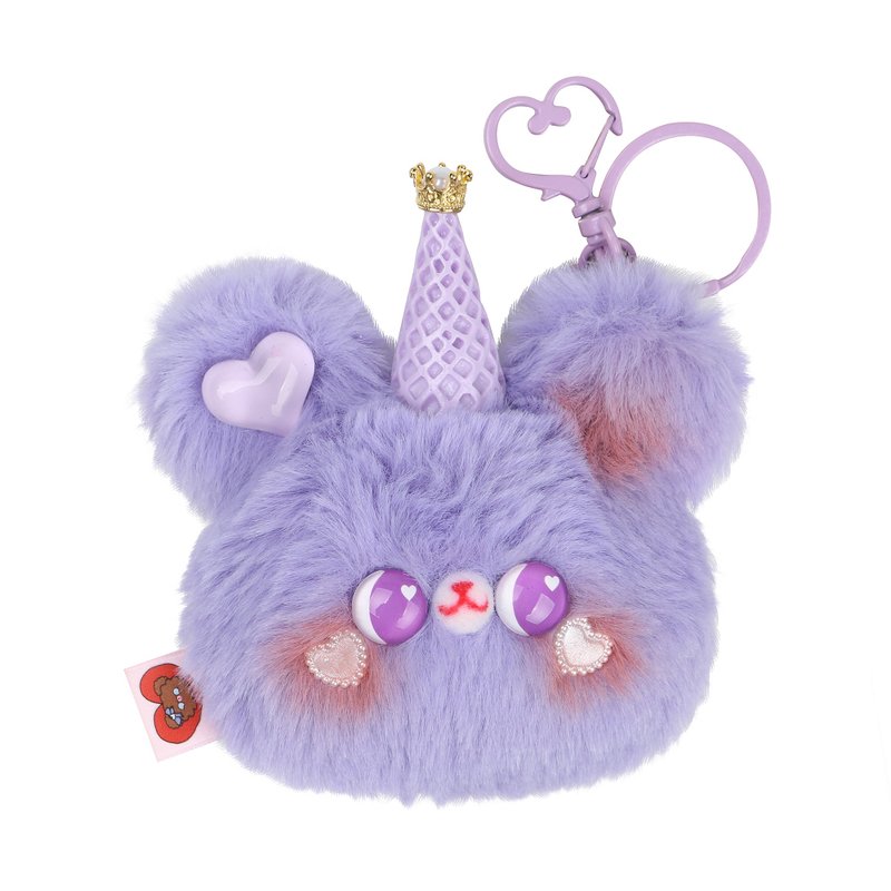 HANDMADE KING BEAR - 公仔/玩偶 - 棉．麻 紫色