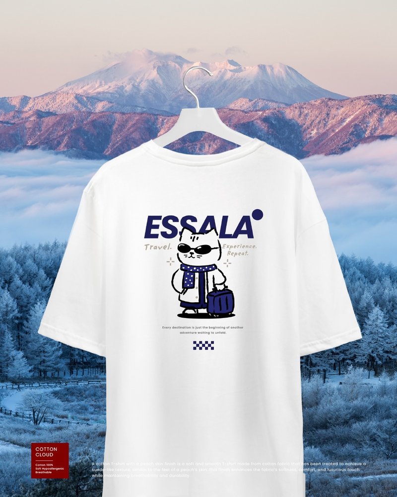 Essala T-Shirt Oversized (M) - 男 T 恤 - 棉．麻 