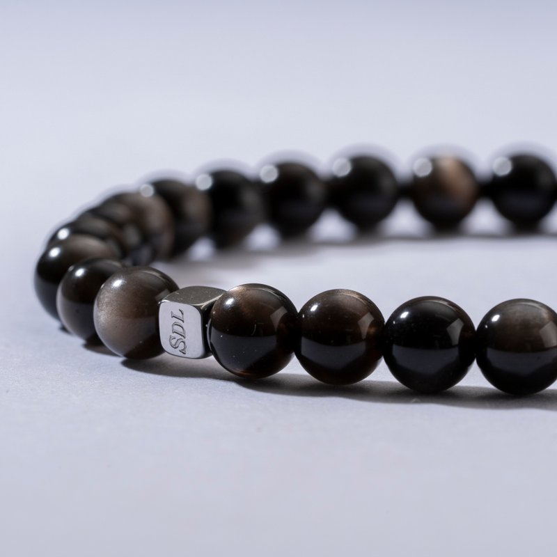 D12401 Silver Stone| Natural Energy Bracelet | 6-7mm - Bracelets - Crystal Silver