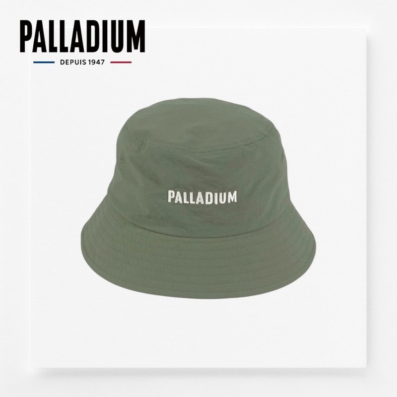 PALLADIUM GLOBAL LINE 經典刺繡LOGO漁夫帽 軍綠 C3464 - 帽子 - 棉．麻 多色