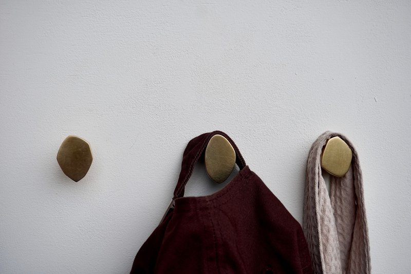 黃銅不規則形掛勾 - 衣架/衣帽架/掛勾 - 銅/黃銅 金色