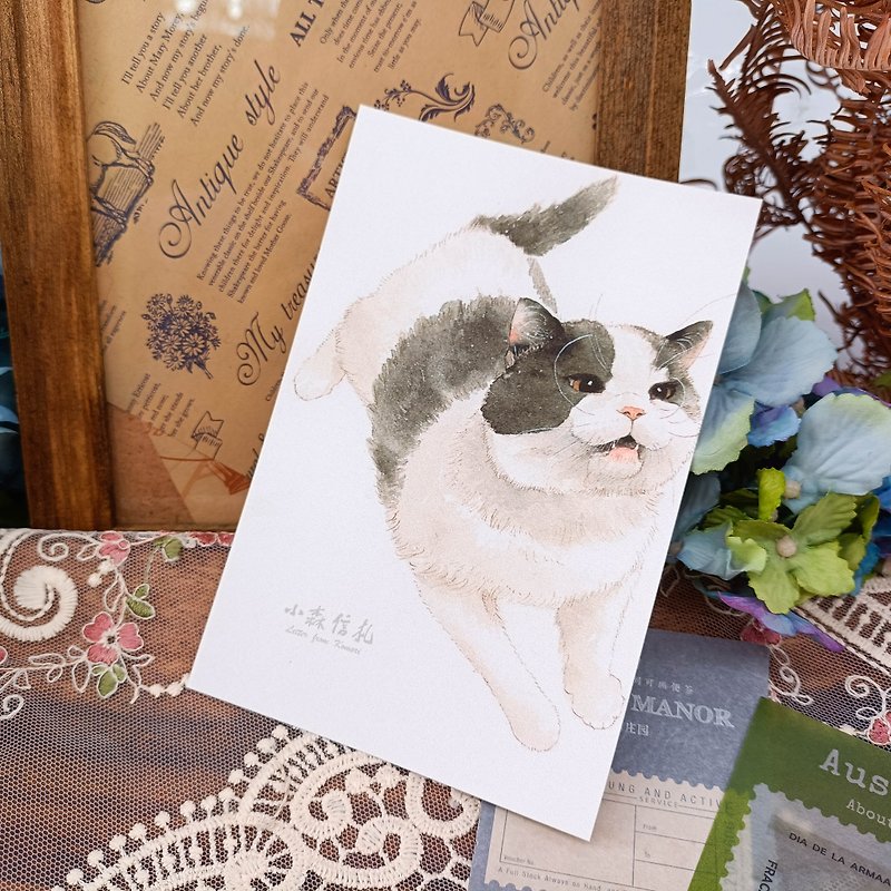 LS159貓咪明信片_20_Cat Postcard_20/明信片 - 心意卡/卡片 - 紙 多色