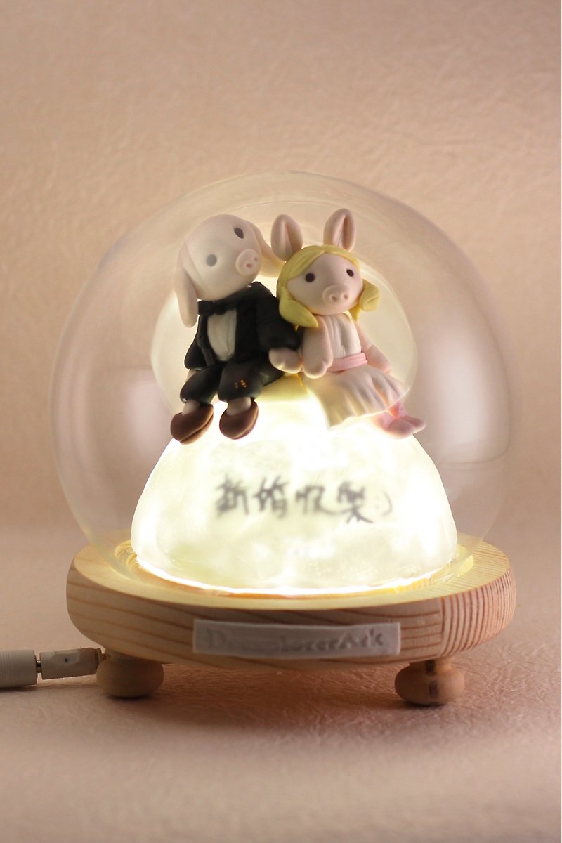 Unique customized Planet Story Light, a permanent wedding gift for the person you care about most - Lighting - Clay 