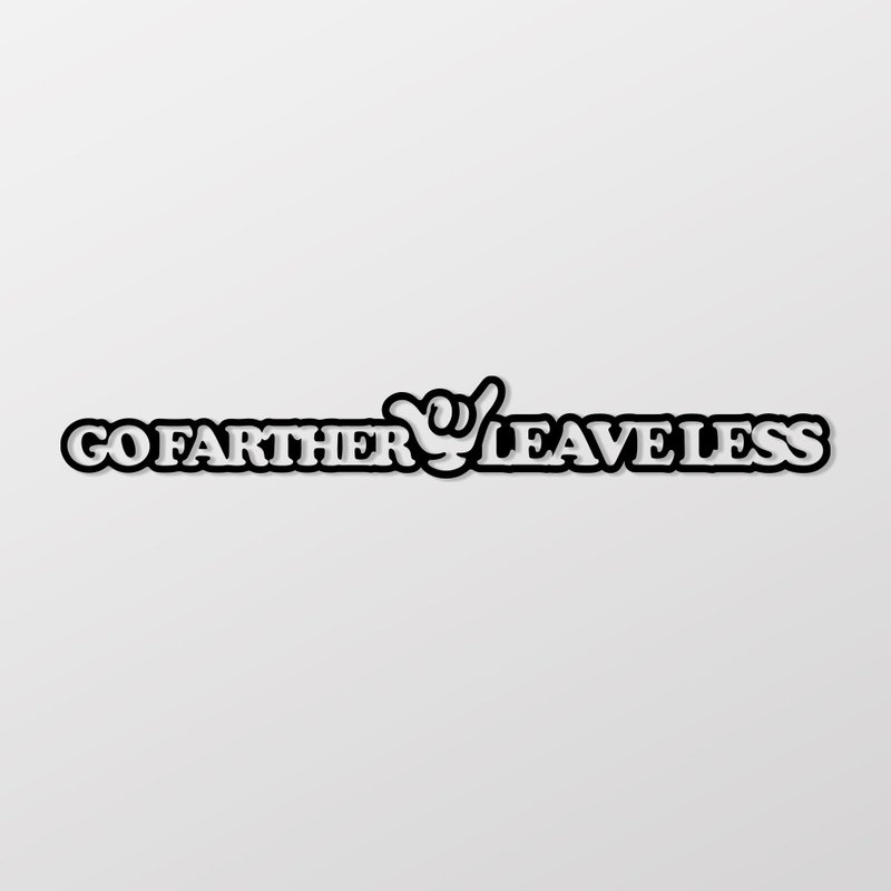 Leave Less 探索貼/車貼、貼紙 SunBrother孫氏兄弟 - 貼紙 - 防水材質 