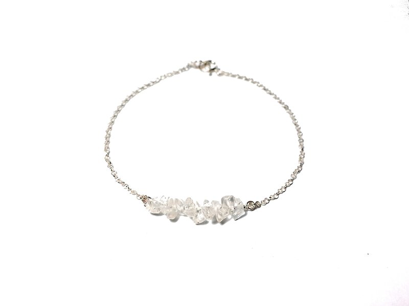 Silver925 Bracelet , White Crystal - สร้อยข้อมือ - เงินแท้ ขาว