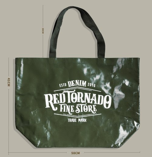 ハンドメイド　エコバッグ（LL） レトロショッピングバッグ PP素材 アメリカンエコバッグ 編み
