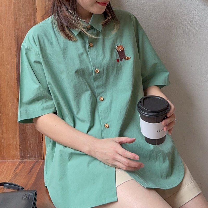 TaTar Shirt : Mint - Women's Shirts - Cotton & Hemp Green