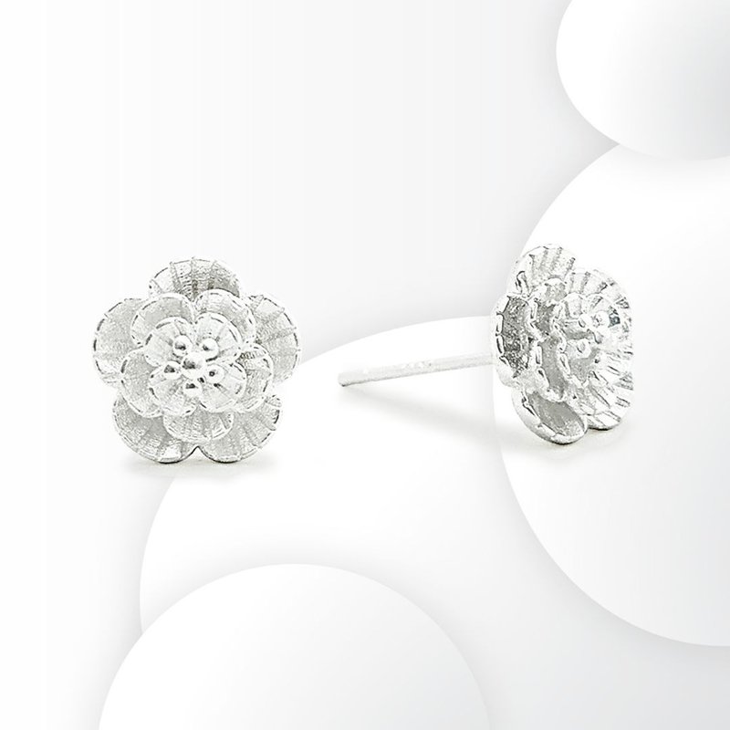 Silver Flower Earrings - Earrings & Clip-ons - Sterling Silver 