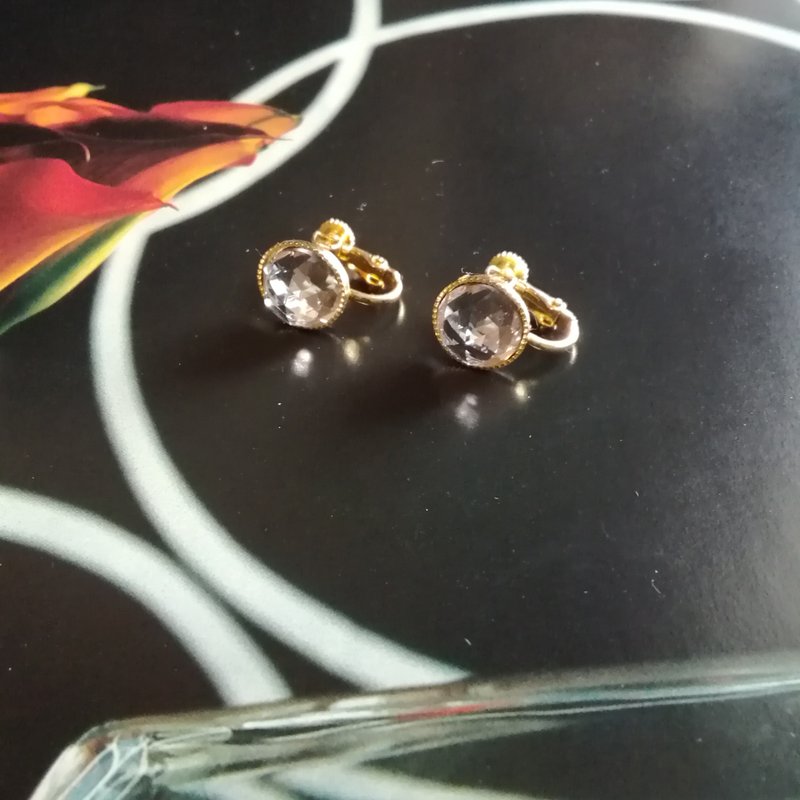 Swarovski Crystal Bijoux Earrings / e-16 - Earrings & Clip-ons - Other Metals Gold