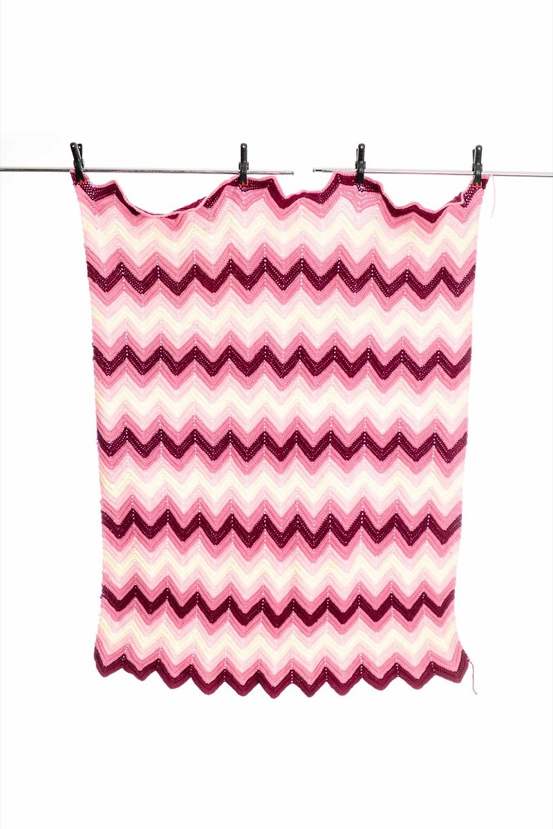 Crochet Blanket 鉤針編織毯 二手 古著 Vintage Homedecor 地毯 - 地墊/地毯 - 棉．麻 