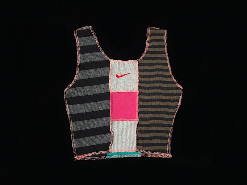 REGETHER ヴィンテージリメイク NIKE リブニットベスト-vest-12 - ベスト - コットン・麻 多色