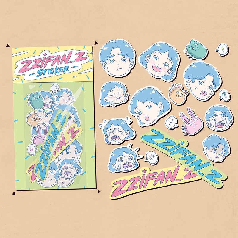 Zzifan_z 貼 紙 組 - 貼紙 - 紙 