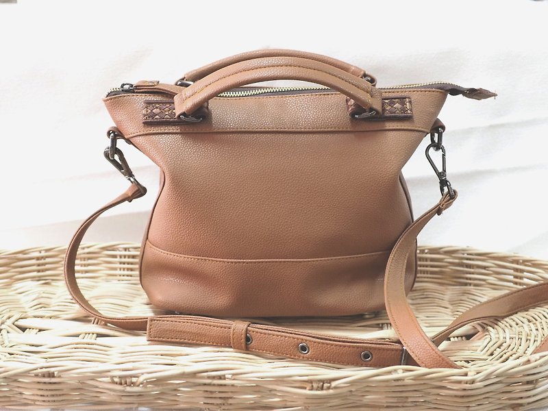 Mini Loose Brownie Bag (M) - Messenger Bags & Sling Bags - Genuine Leather Brown