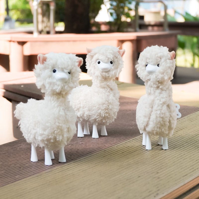 Alpaca plush stuffed animal Alpaca Wind-up Walker - Stuffed Dolls & Figurines - Other Materials Multicolor