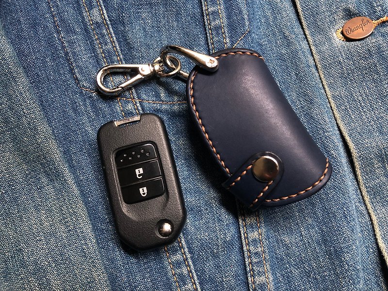 Honda Honda key leather case vegetable tanned leather - Keychains - Genuine Leather 