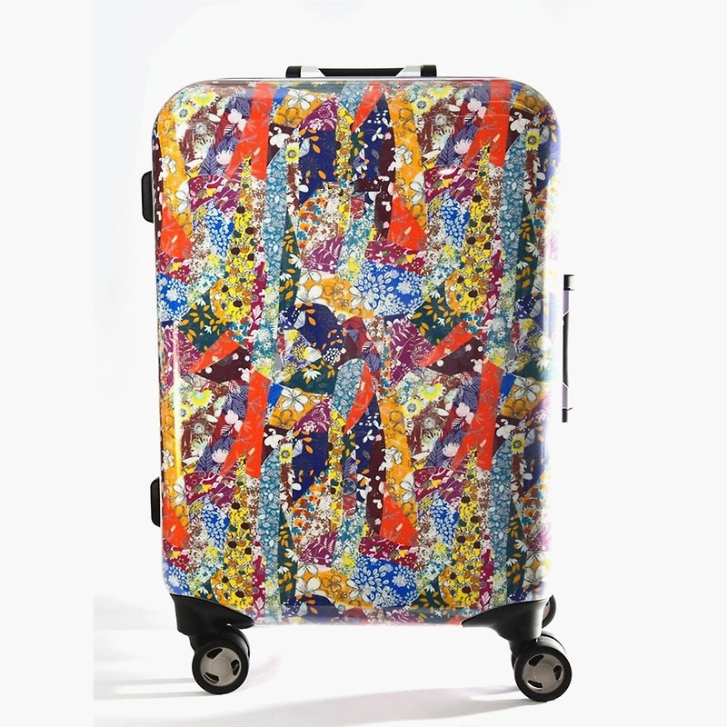 花叢間-手工印紋時尚鋁框20吋行李箱/旅行箱 - 行李箱 / 旅行喼 - 鋁合金 
