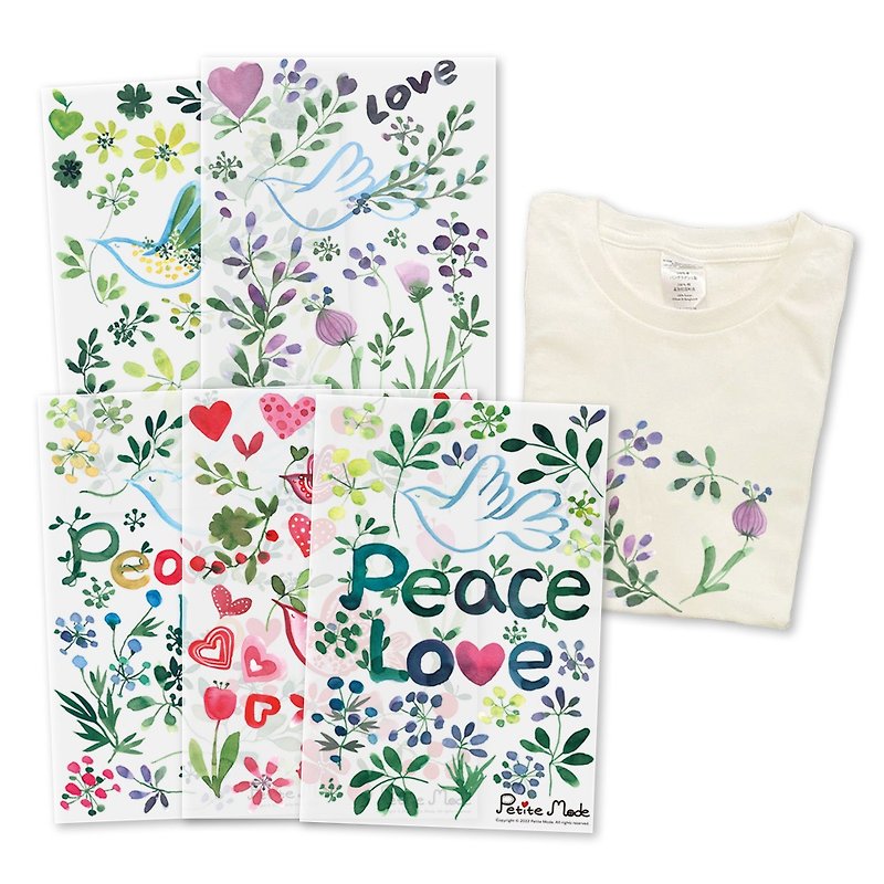 宅在家裡的設計課 設計一件自己的T恤-愛與和平 - 其他 - 其他材質 多色