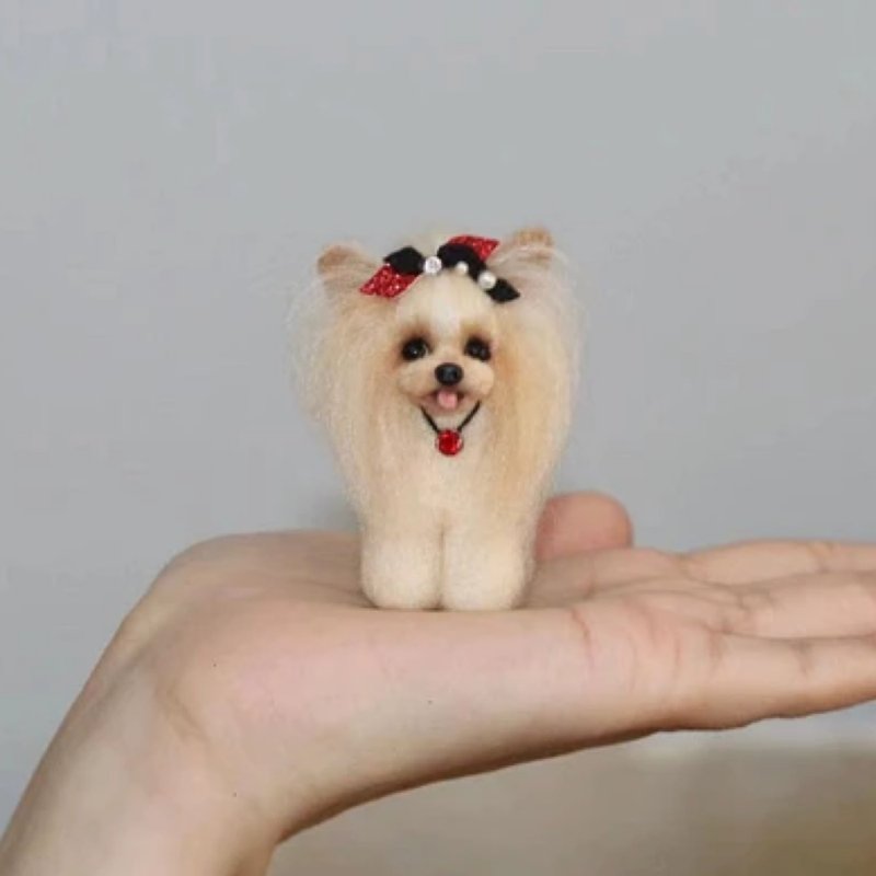 Custom Needle Felted Dog Cat Pet | Personalized Wool Pet Portrait Figurine - Pet Toys - Wool Multicolor