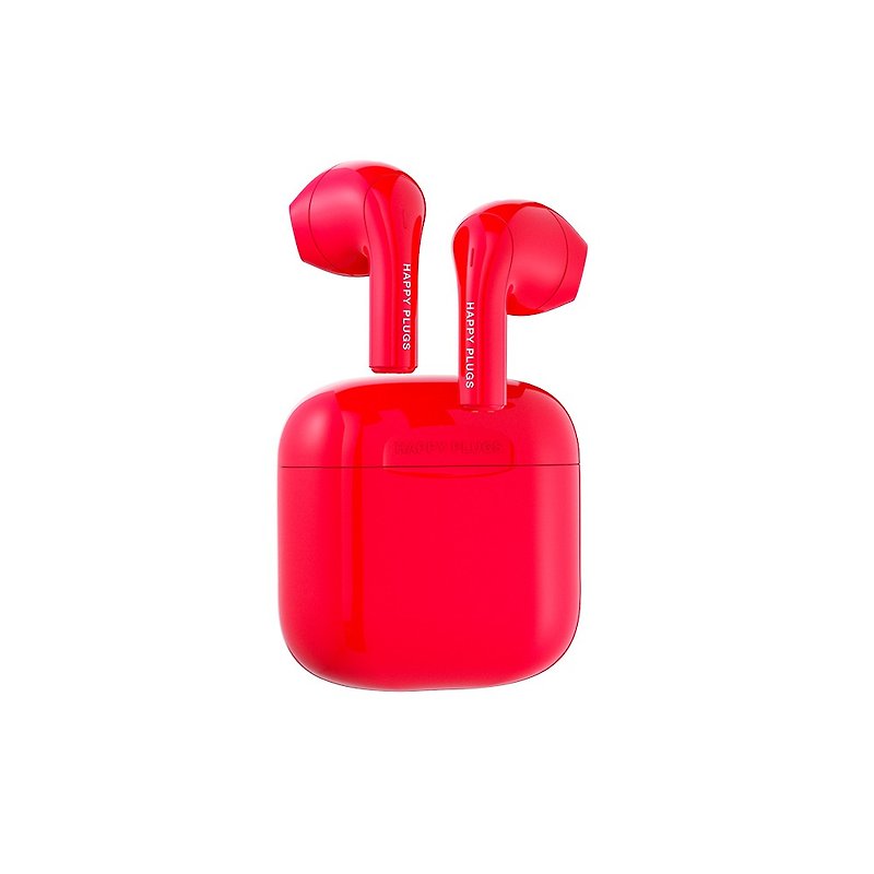 Happy Plugs Joy True Wireless Bluetooth Headphones - Red【New Arrival】 - Headphones & Earbuds - Other Metals Red