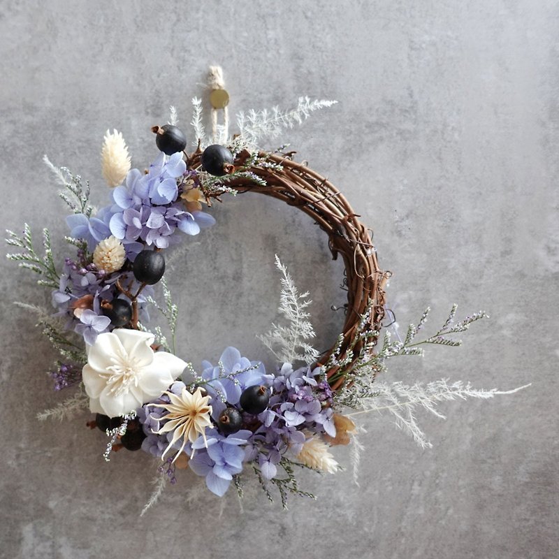 Ziyang Bloom_Eternal Life Wreath Gift Box Set - Items for Display - Plants & Flowers Purple