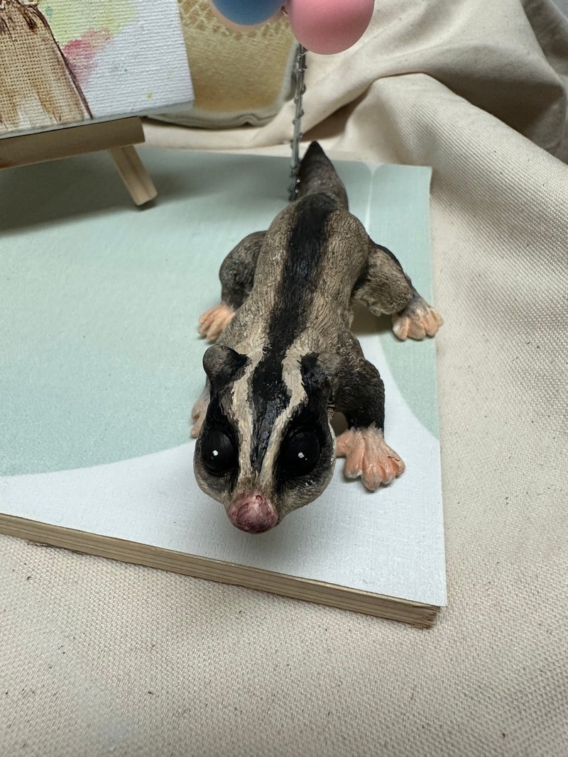 Mü.LAB Twilight Sugar Glider Expanded Incense Stone Pet Customized Pet Doll Sculpture Pet Memorial - Stuffed Dolls & Figurines - Other Materials Multicolor