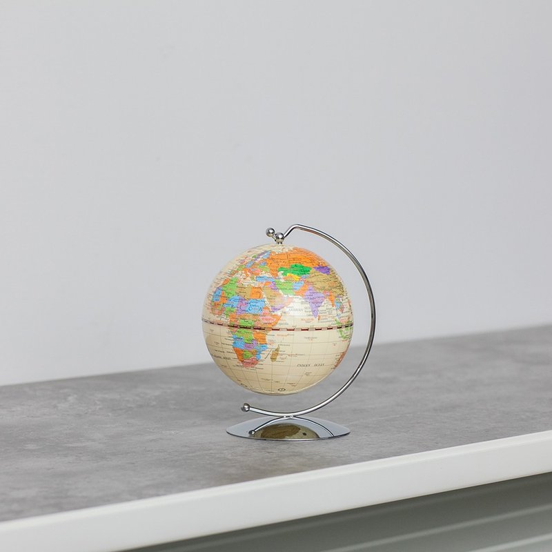 【SkyGlobe】3.75-inch linear arc globe-5 types in total - ของวางตกแต่ง - โลหะ หลากหลายสี