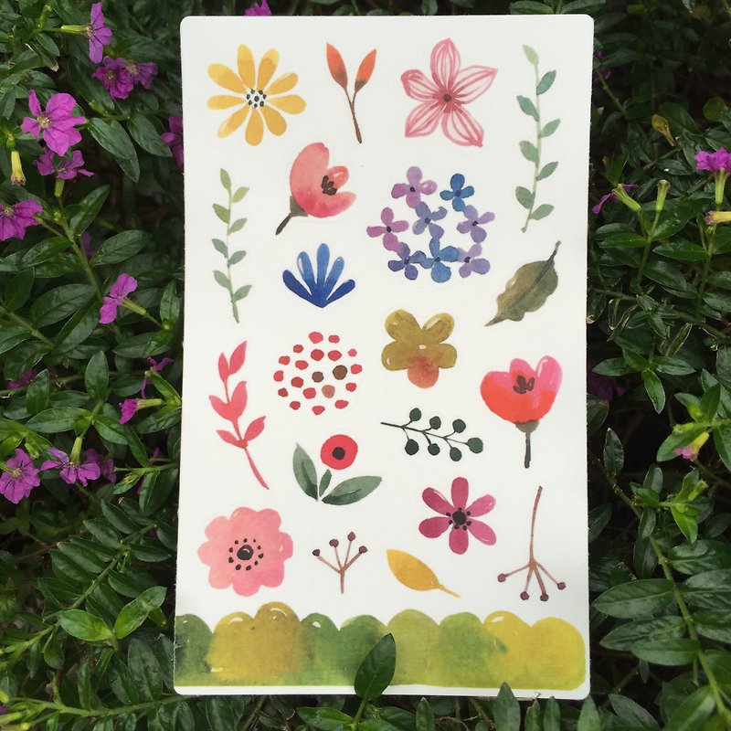 Flower Game II Cut-Off Sticker Kai Ruo Illustrator - Stickers - Paper 