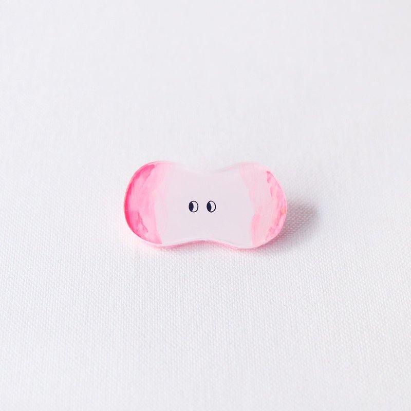 broocheam little pink - Brooches - Plastic Pink