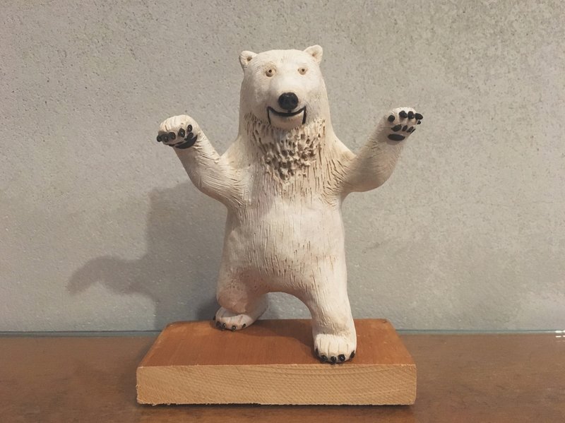 Polar bear pottery - Items for Display - Pottery White