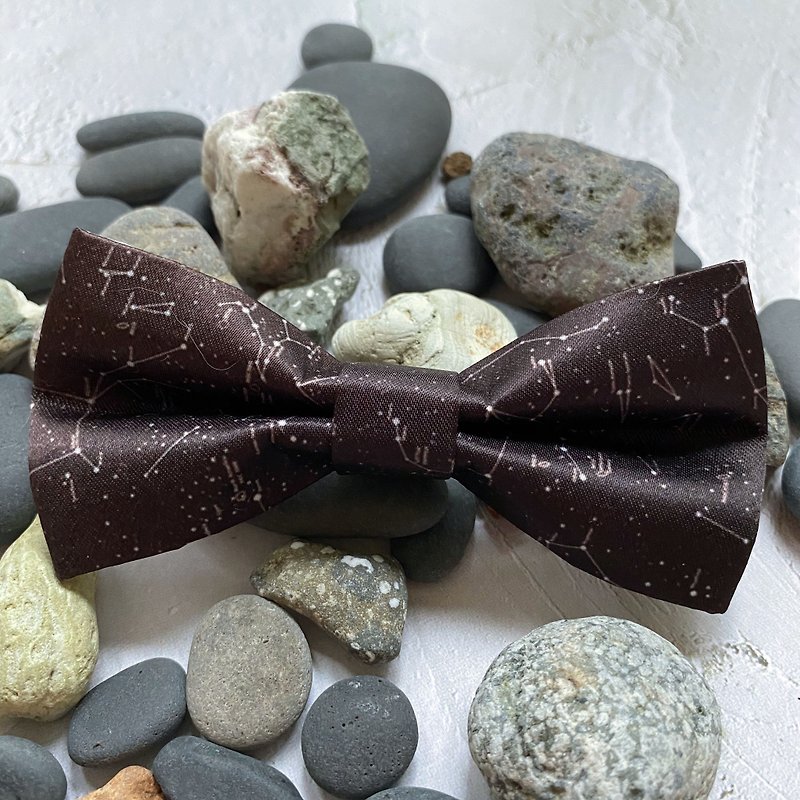 Style 0283 Galaxy patern in black - Groom Gift & Wedding Bowtie - Chokers - Polyester Black
