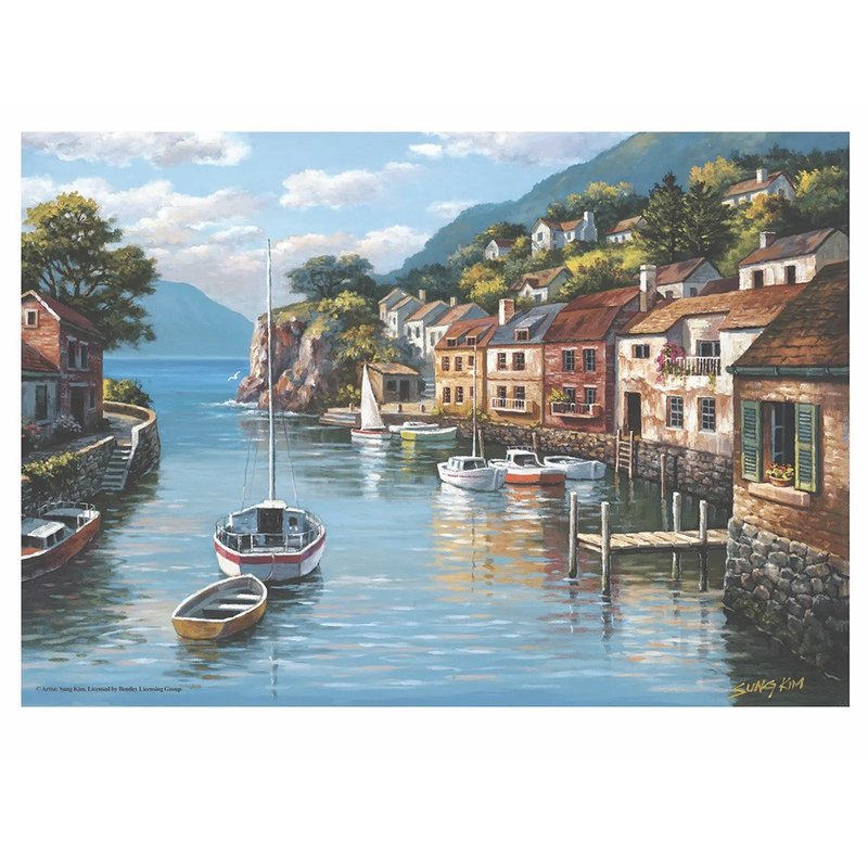 湖畔村落_拼圖_500片 - 拼圖 - 紙 