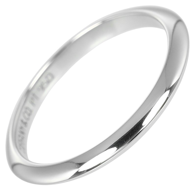 【日本直送】ティファニー TIFFANY&Co. ナイフエッジ 8号 リング 指輪 2mmバンド Pt950プラチナ 約2.37g【中古】Aランク - リング・指輪 - 貴金属 シルバー