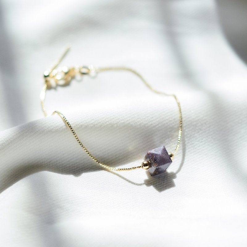 【Environmental Bracelet】Puru-Twilight Bracelet/Pure Handmade/Gift/Recommendation - Bracelets - Plants & Flowers Purple