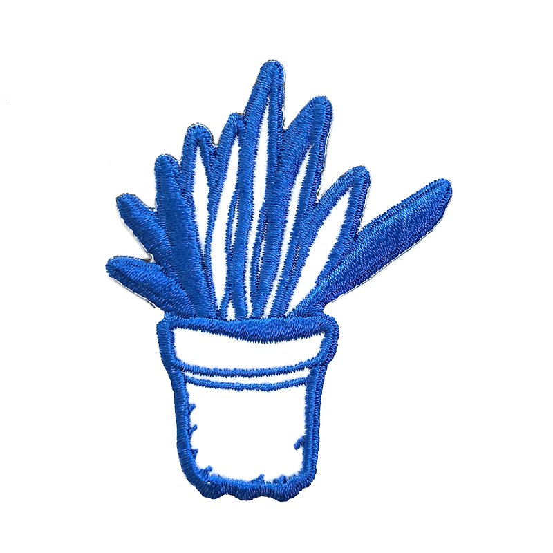 ตัวรีด Plant patch Cobalt Collection - เข็มกลัด/พิน - งานปัก สีน้ำเงิน