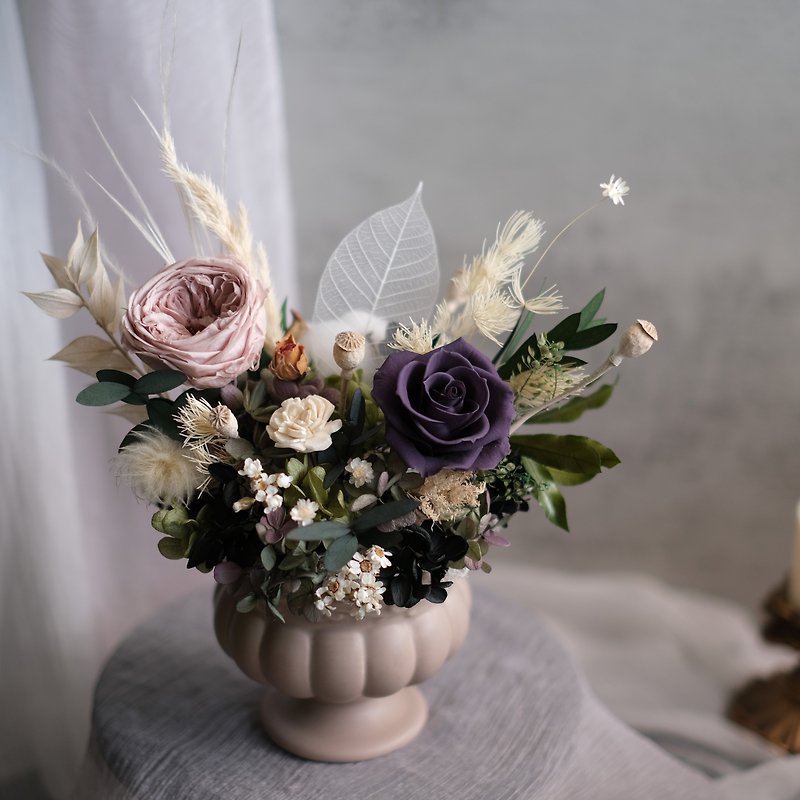 [Morandi Color] Eternal Flower Pot Japan Imported Eternal Flower - Dried Flowers & Bouquets - Plants & Flowers 