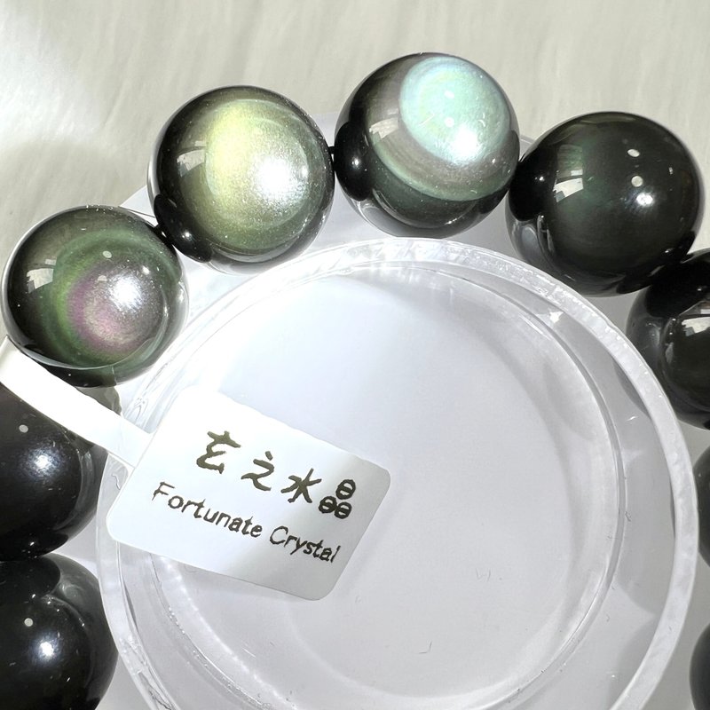 彩曜石手串 | 水晶 | 水晶手串 | 水晶手鏈 | 水晶手鍊 - 手鍊/手環 - 水晶 黑色