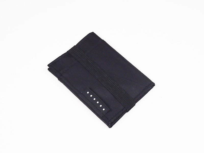 6dots ultra-thin and lightweight wallet card + banknote X-Pac wallet - กระเป๋าสตางค์ - วัสดุกันนำ้ สีดำ
