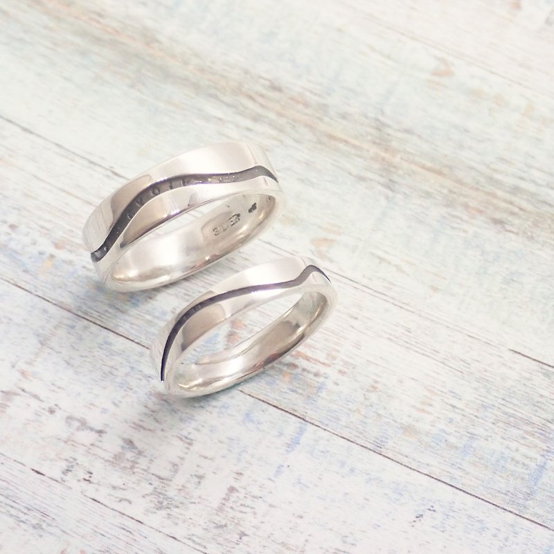 [Bifa Lifetime] Couple Rings - I believe in sterling silver 925 handmade jewelry - แหวนคู่ - เงิน สีเงิน