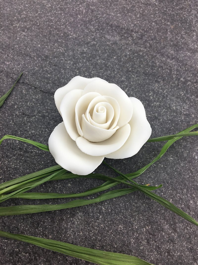 喜瑞瓷-玫瑰花 白 - 其他 - 瓷 白色