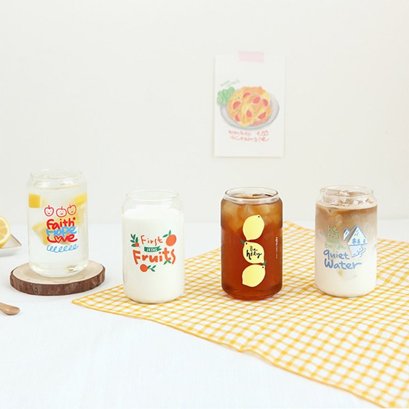 Gracebell Can Glass 系列 Can造型玻璃杯 400ml (共4款) - 玻璃杯 - 玻璃 