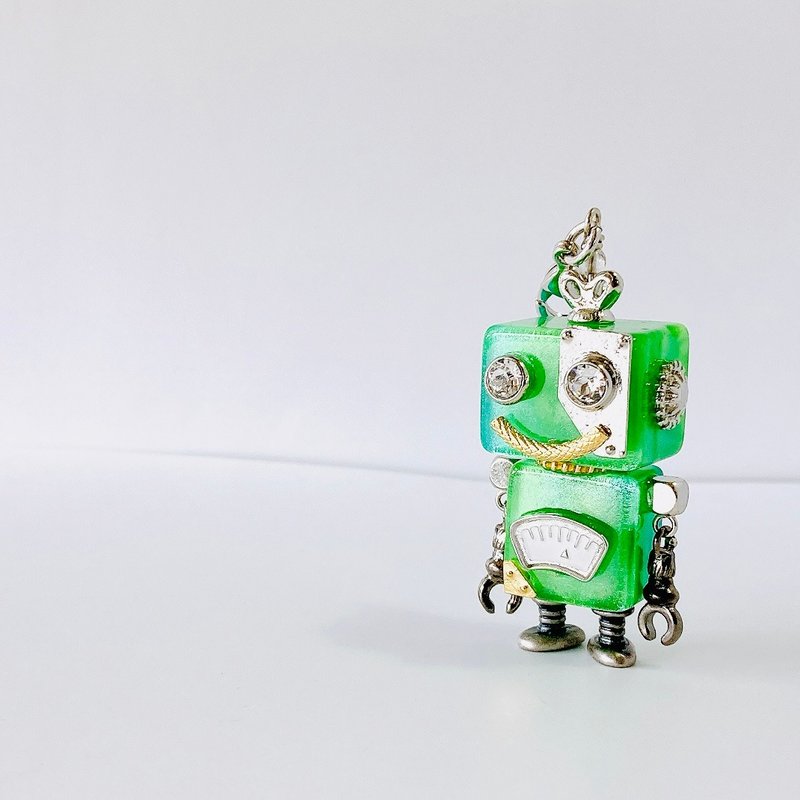【Robot　Accessories】ロボットチャーム  146 - 吊飾 - 塑膠 綠色