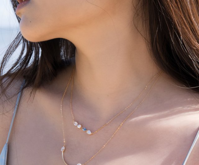 Ease Necklace 18K Gold & Silver